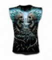 FLAMING SPINE - Allover Sleeveless T-Shirt Black