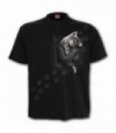 POCKET KITTEN - Black T-Shirt kitten design