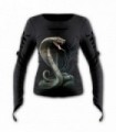 SERPENT TATTOO - Slashed Goth Glove Top Black