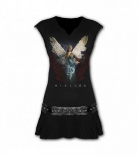 CAT AND FAIRY Stud Waist Mini Dress Black 