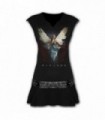 VIKINGS - ANGEL - Mini Vestido de Cintura de Semental Negro