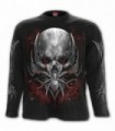 SPIDER SKULL - T-Shirt manches longues noir Crâne Araignée