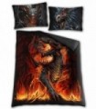DRACONIS - Funda nórdica doble gótica + funda de almohada Reino Unido y UE