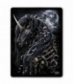 DARK UNICORN - Fleece Blanket with Double Sided Print