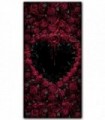BLEEDING HEART - Gothic Bath Towel 75x150cm
