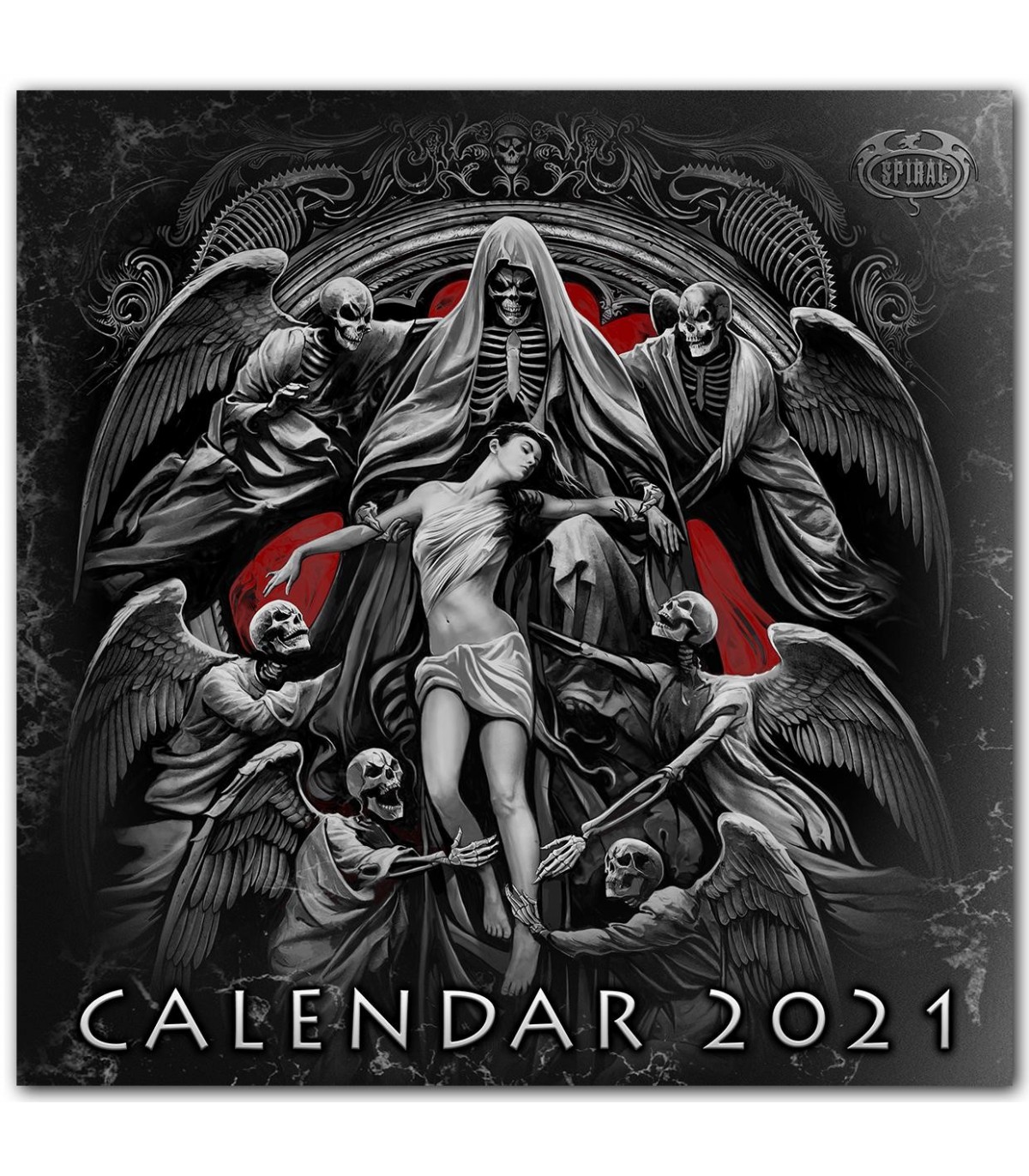 2021 Gothic Calendar Great Gothic images on this calendar