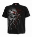 BLIND FAITH - Gothic Front Print T-Shirt Black