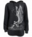 ENSLAVED ANGEL - Ladies Dipped Hem Oversized Hoodie