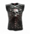 DEATH RIBS - Allover Sleeveless T-Shirt Sans Manches Noir