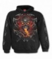 FIRE DRAGON - Sudadera con capucha de dragón