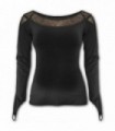 GOTHIC ELEGANCE - Gothic fine mesh top