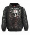 DEATH RIBS - Allover Hoody Black