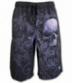 SKULL SCROLL - Allover Swim Shorts Black