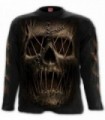 THREAD SCARE - Black gothic long sleeve t-shirt