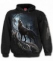 FROM DARKNESS - Sweatshirt gothique noir à capuche