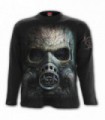 BIO-SKULL - Camiseta negra de manga larga