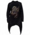 Laceup Sherwood Hoody with Teardrop Hem - DRAGON COGS