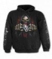 ASSASSIN - Sudadera negra con capucha (liso)