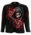 CYBER DEATH - Black gothic long sleeve t-shirt