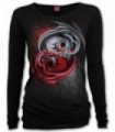 YIN YANG DRAGONS - Baggy Top Negro