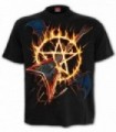 HOT METAL - Camiseta negra gótica