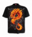 FIRE DRAGON - Camiseta negra