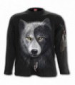 WOLF CHI - Camiseta negra de manga larga