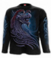 DRAGON BORNE - T-shirt gothique noir à manches longues