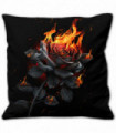 FLAMING ROSE - Coussin gothique carré