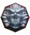 GOTH SKULL - Parapluie de voyage compact avec ouverture et fermeture automatiques