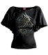 TOP col bateau et manches chauve-souris - LOUP CELTIQUE