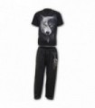 WOLF CHI - 4pc Mens Gothic Pyjama Set (Plain)