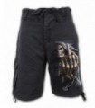 BONE FINGER - Short Vintage Cargo Noir (Nature)