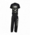 CAMO-SKULL - 4pc Mens Gothic Pyjama Set (Plain)