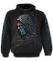 Sudadera gótica negra con capucha - MIDNIGHT BLUES