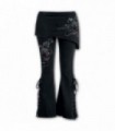 FATAL ATTRACTION - 2in1 Boot-Cut Leggings with Micro Slant Skirt (Plain)