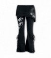 PURE OF HEART - Leggings 2 en 1 con corte en bota y falda micro inclinada (liso)