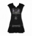 BLACK CAT - Stud Waist Mini Dress Black (Plain)