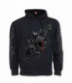 FATAL ATTRACTION - Side Pocket Stitched Hoody Black (Plain)