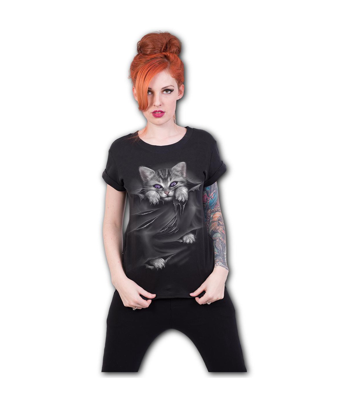 Camiseta negra cuello barco best sale