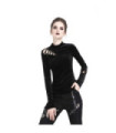 Women's Velour High Neck Top