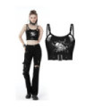 Women's Punk Ripped Devil Fish Bustier