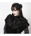 Cape vintage en dentelle et fleurs pour femmes