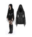 Vestido gótico acampanado con mangas rasgadas para mujer