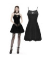 Women's Gothic Cross Velvet Slip Dress