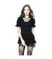 Women's Frilled Distressed Long Top