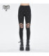 Leggings à bretelles spaghetti avec découpe punk pour femmes