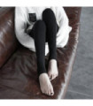 Leggings Punk Slim Fitted Mujer Negro