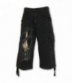 BONE RIPS - Short Vintage Cargo 3/4 Long Negro (Naturaleza)