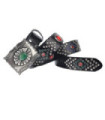 Men's Gothic Emerald Studded Belt